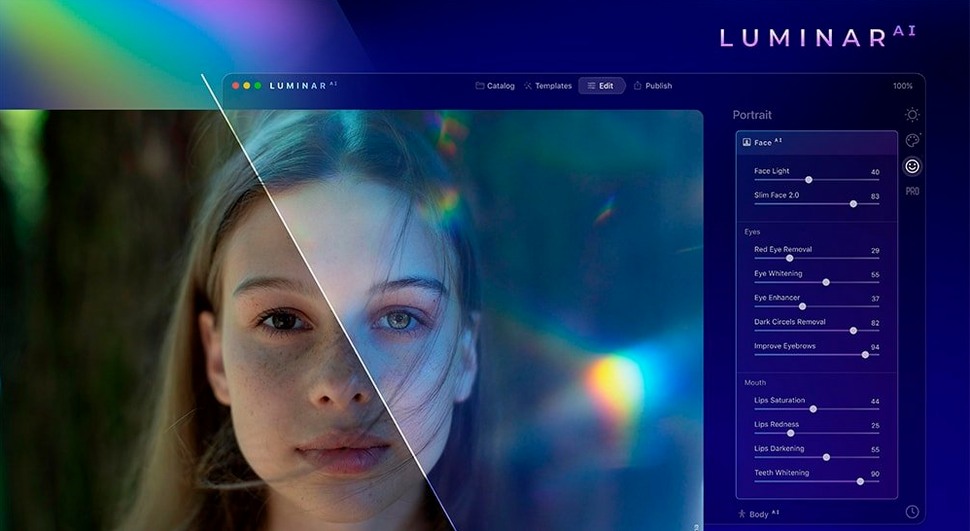 Luminar AI tools, view 2
