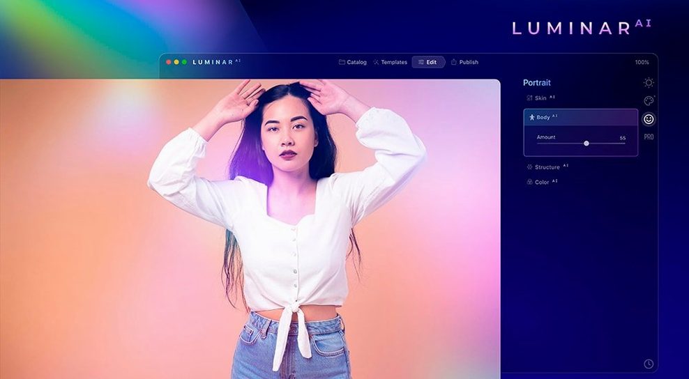 Luminar AI tools, view 4