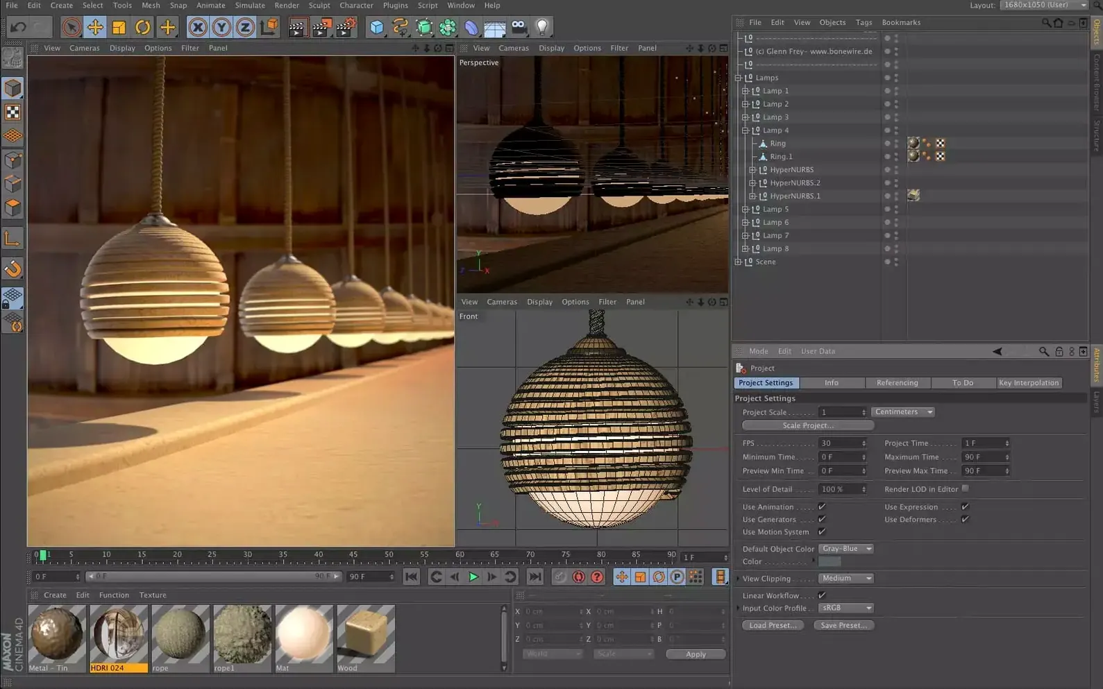 MAXON Cinema — frame 2 MAXON Cinema tools, view 2