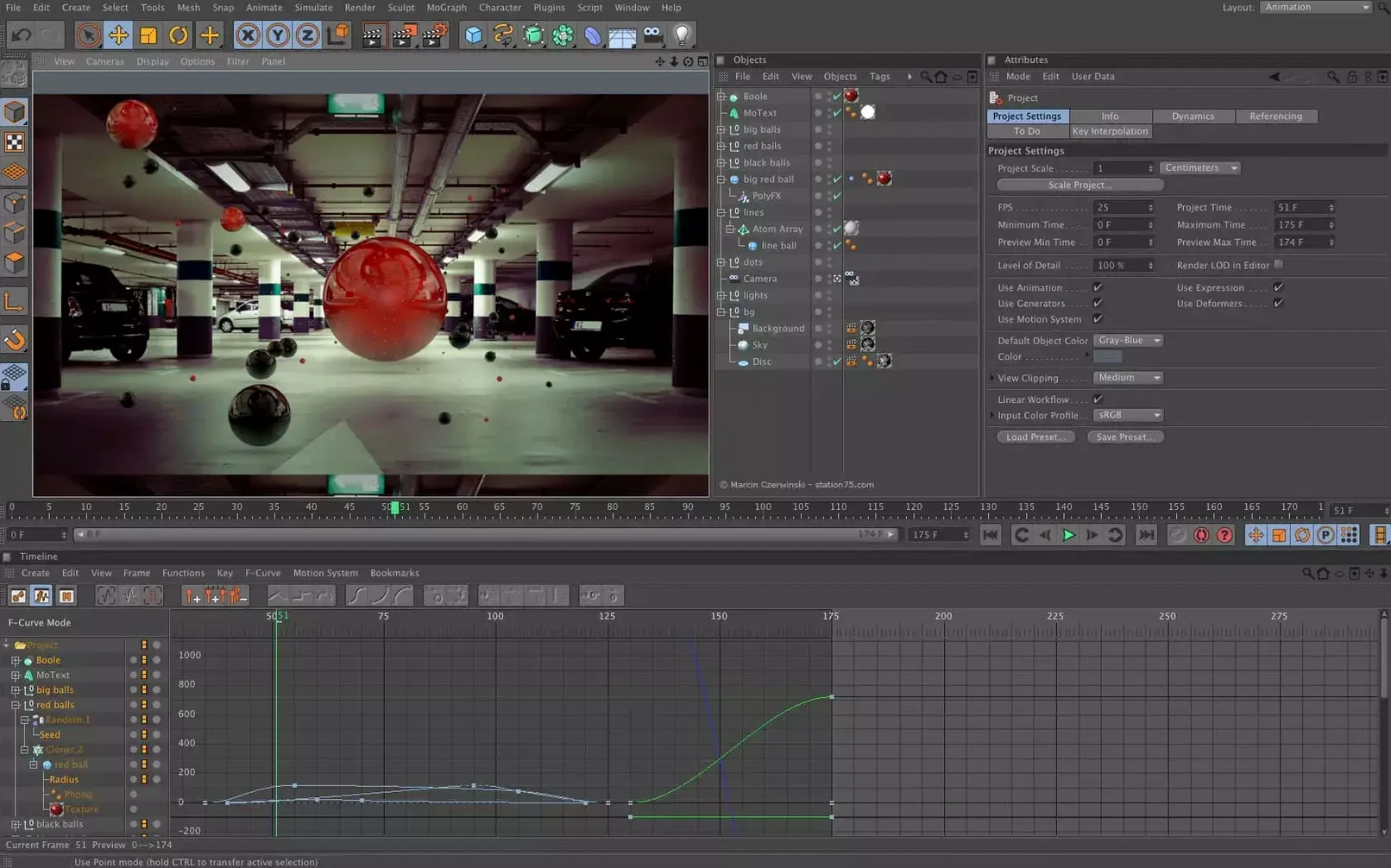 MAXON Cinema — frame 3 MAXON Cinema tools, view 3