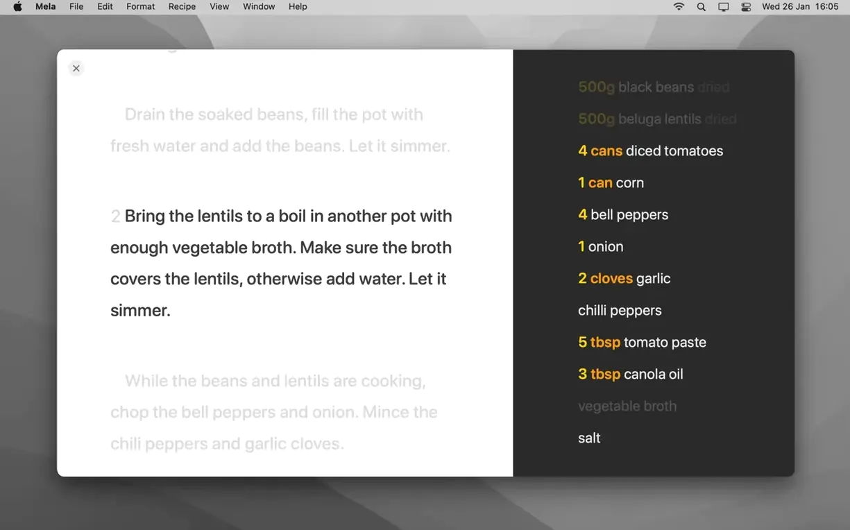 Mela tools, view 2