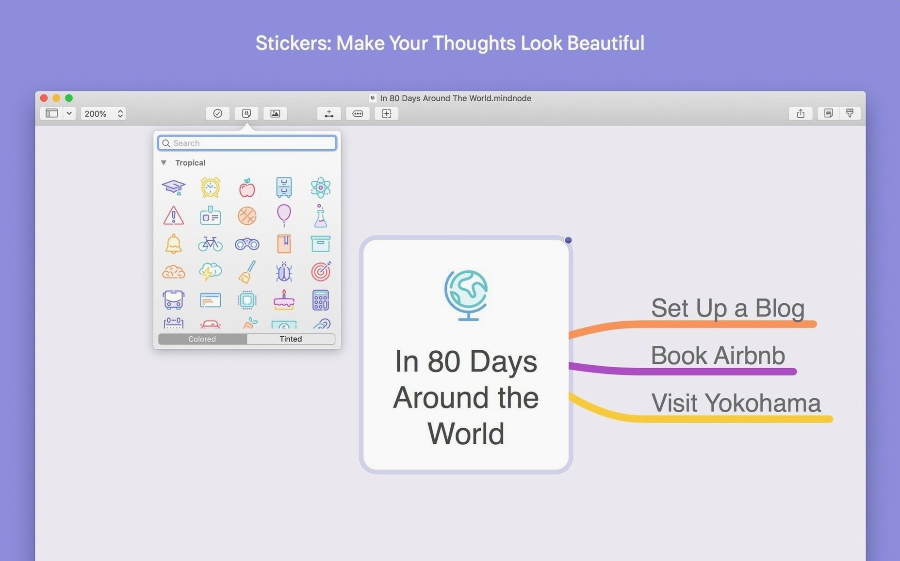 MindNode: slide 3 of 4 MindNode example 3