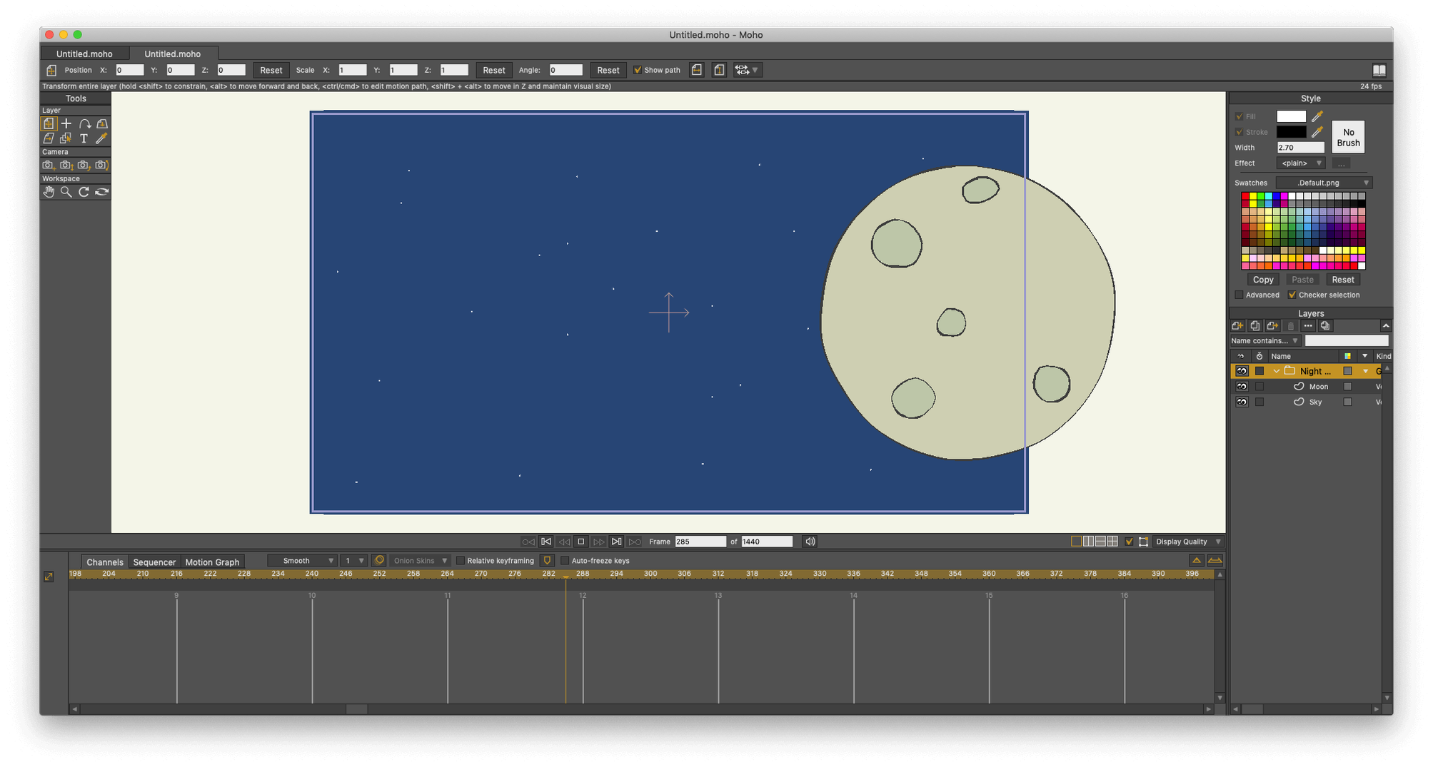 Moho Pro tools, view 2