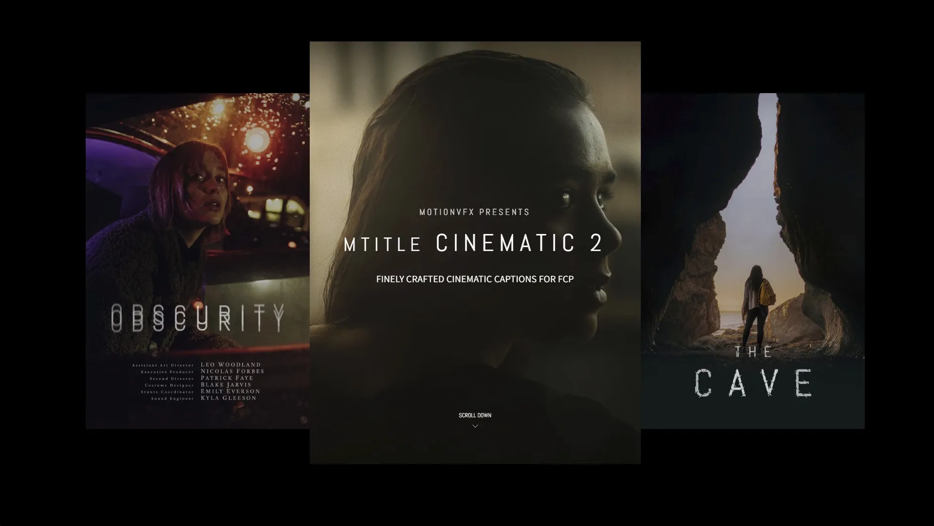 Motionvfx - mTitle Cinematic: slide 1 of 1 mtitle — main panel