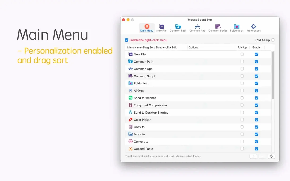 MouseBoost Pro tools, view 2