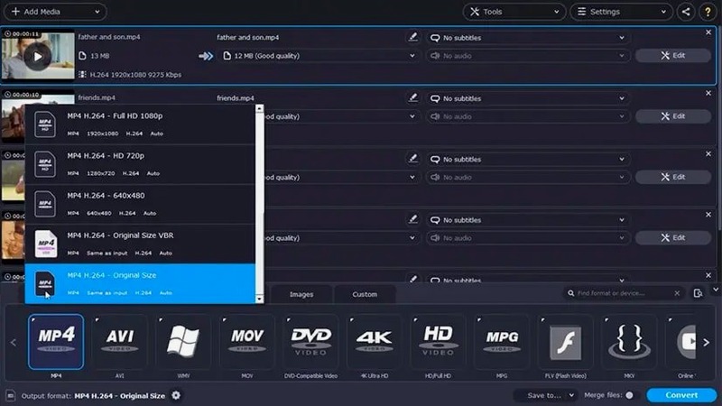 Movavi Video Suite — frame 2 Movavi Video Suite tools, view 2