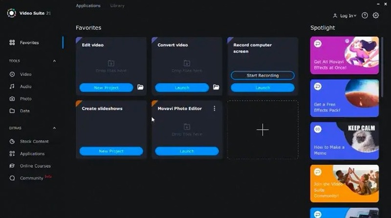 Movavi Video Suite — frame 3 Movavi Video Suite tools, view 3