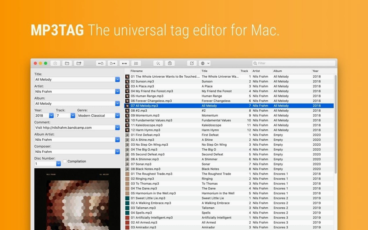 Mp3tag — frame 1 mp3tag mac full on a Mac