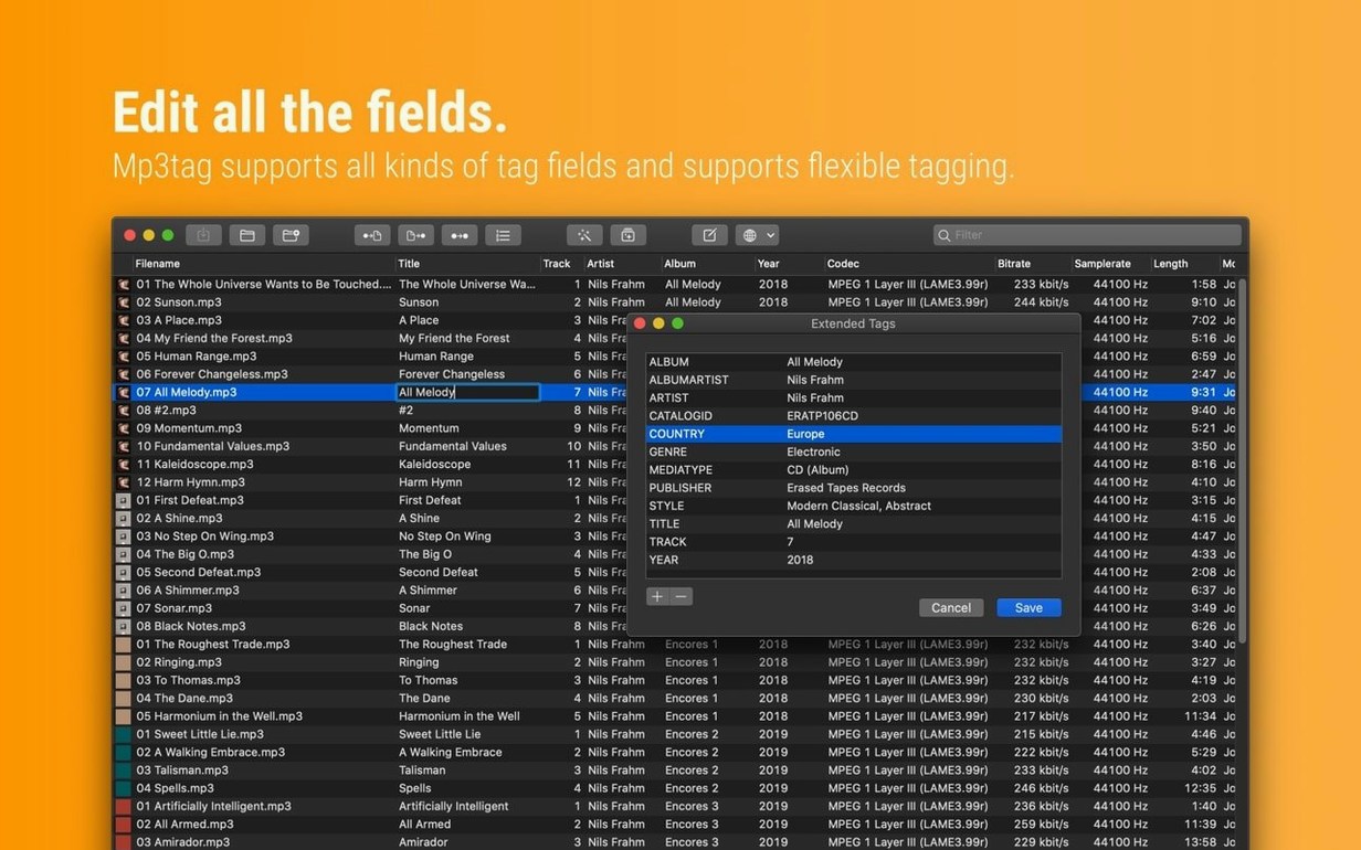 Mp3tag — frame 2 Mp3tag tools, view 2