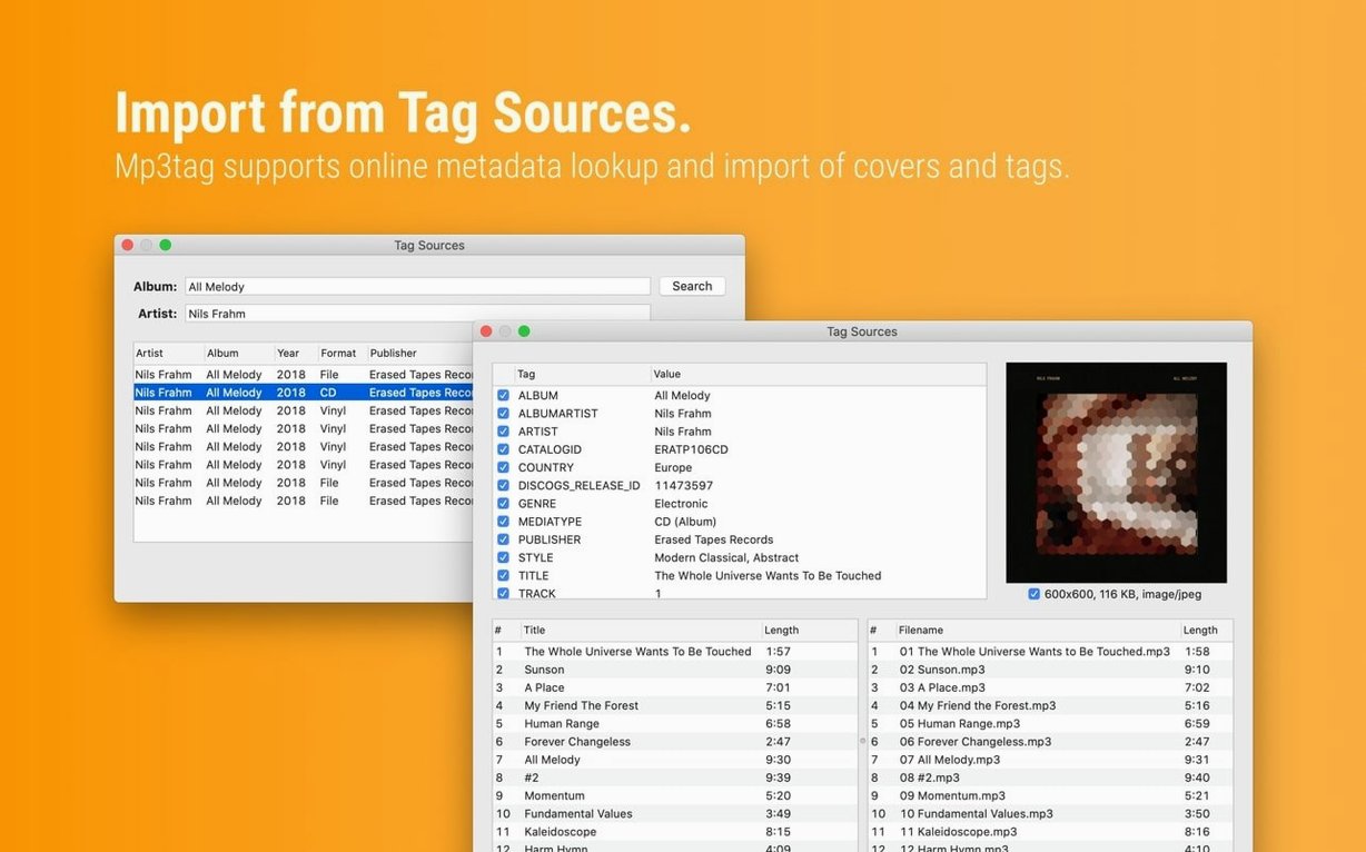 Mp3tag — frame 3 Mp3tag tools, view 3