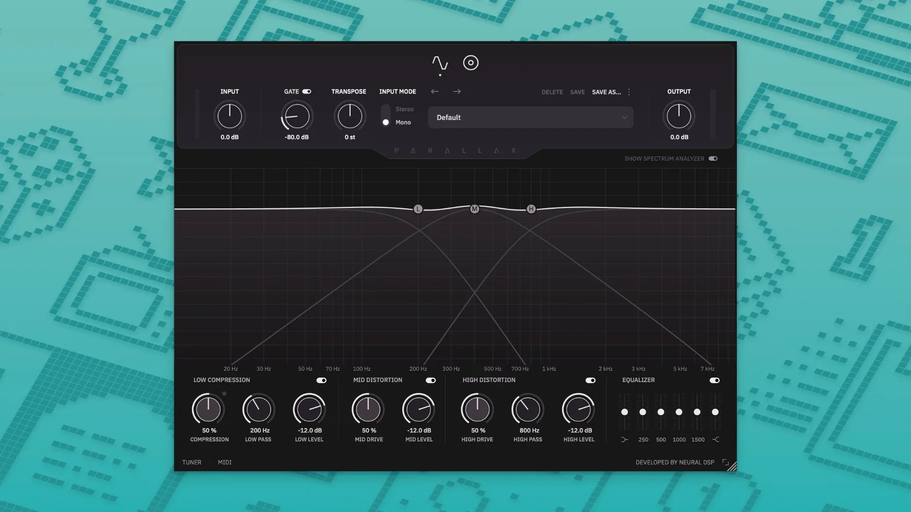Neural DSP Parallax X — frame 1 neural dsp plugin free download mac — main panel