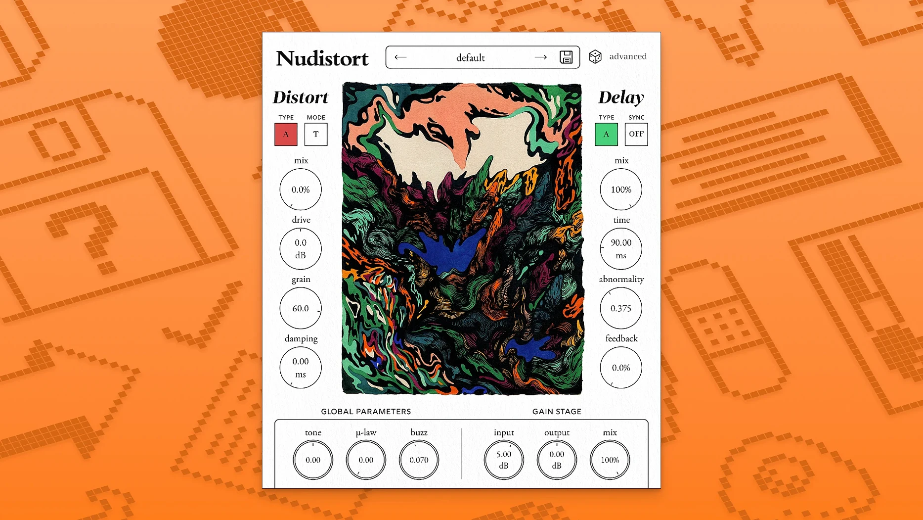 nudistort free — main panel