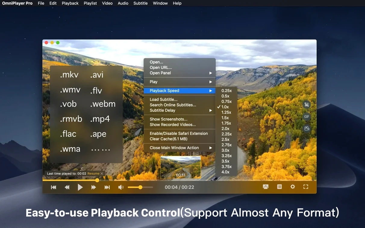 OmniPlayer: MKV Video Player Pro — frame 1 mkv player torrent on a Mac