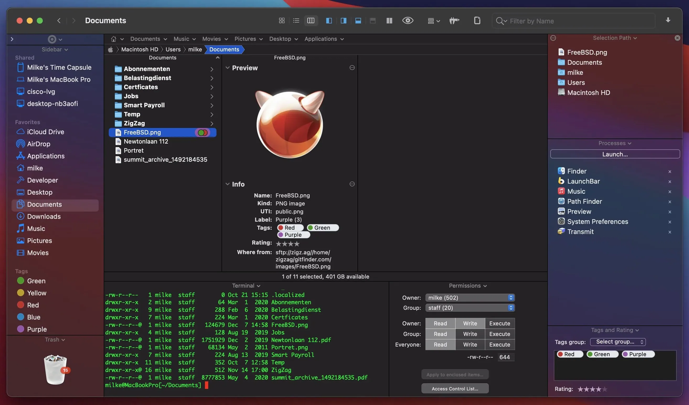 path finder on a Mac