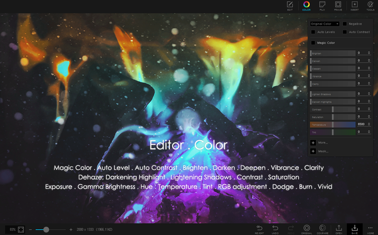 PhotoScape X Pro — frame 2 PhotoScape X Pro tools, view 2