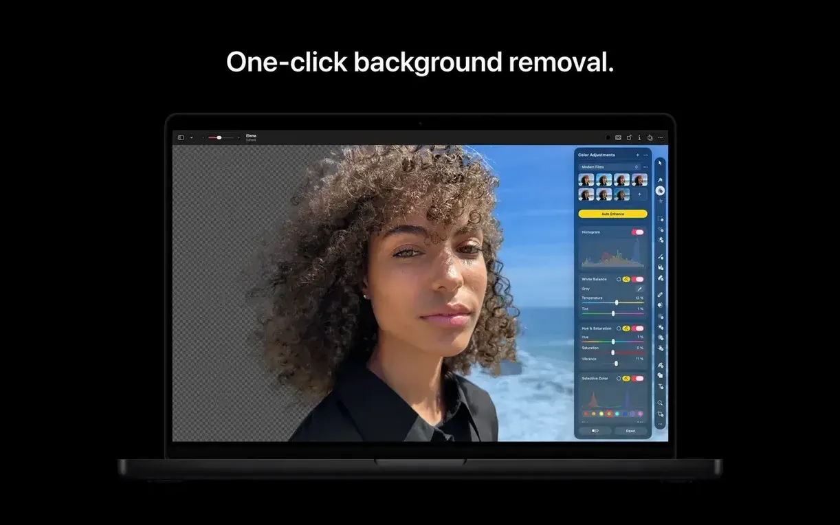 Pixelmator Pro — frame 5 Pixelmator Pro tools, view 5