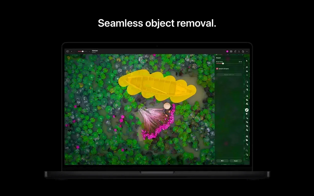Pixelmator Pro — frame 8 Pixelmator Pro tools, view 8