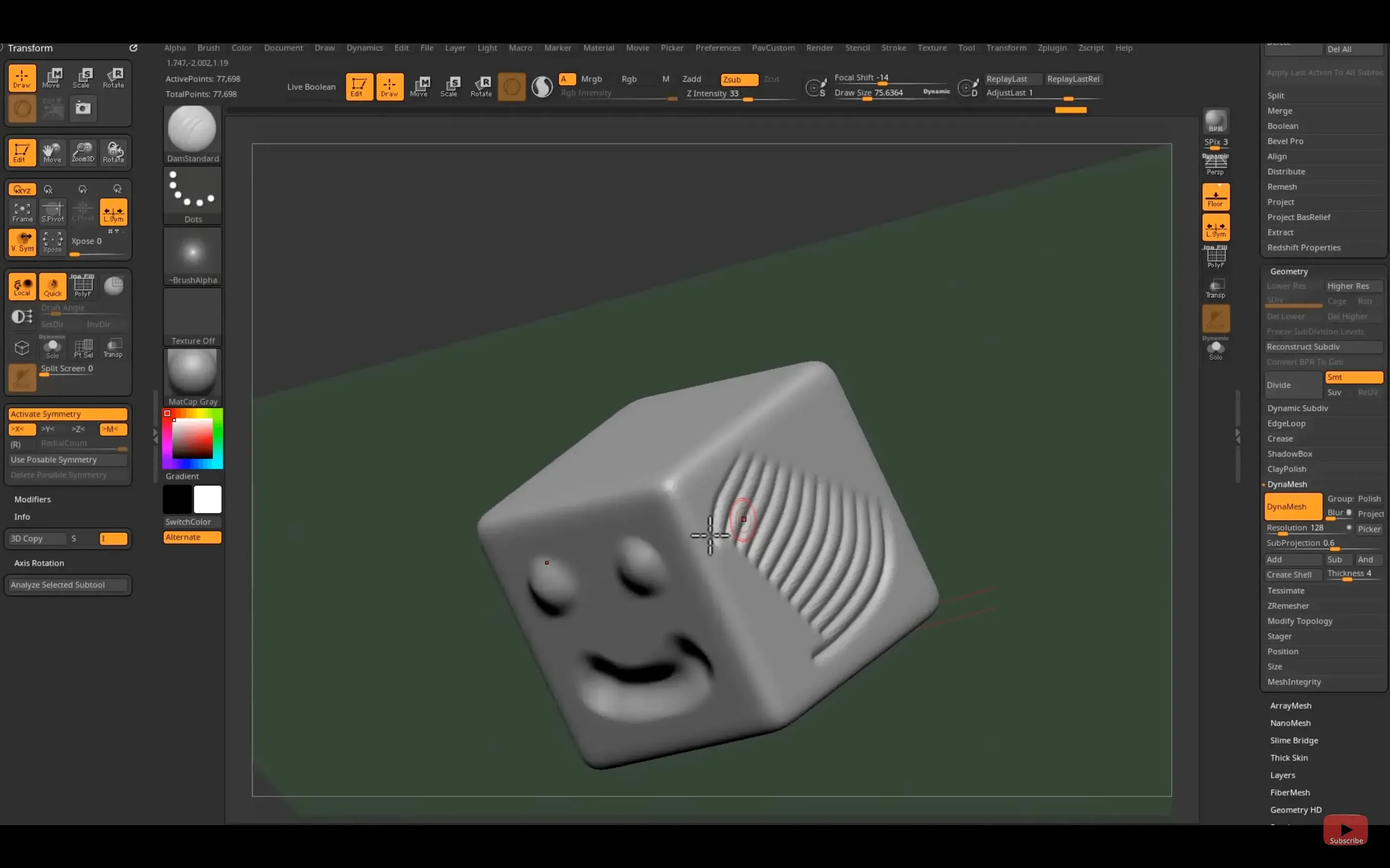 Pixologic Zbrush — frame 3 Pixologic Zbrush tools, view 3