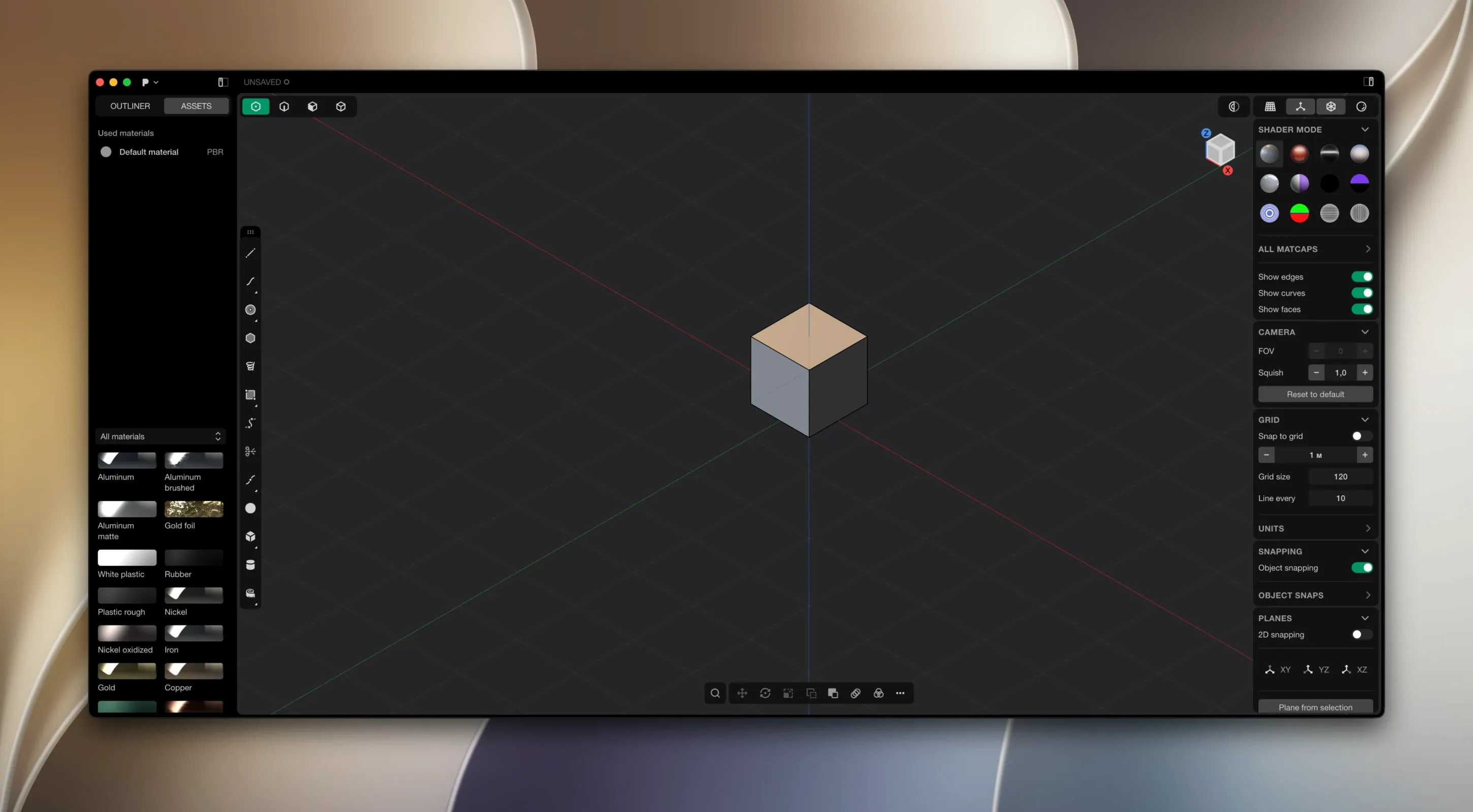 Plasticity — frame 2 Plasticity tools, view 2