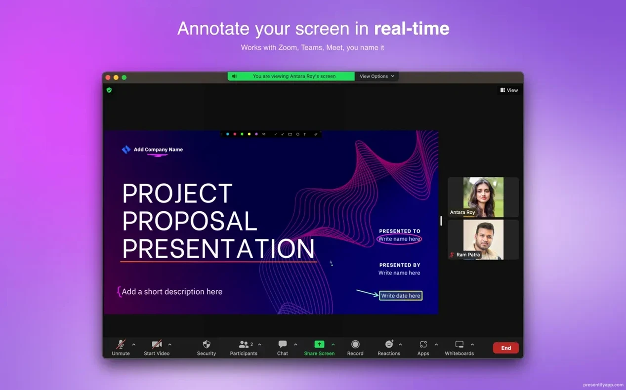 Presentify example 2