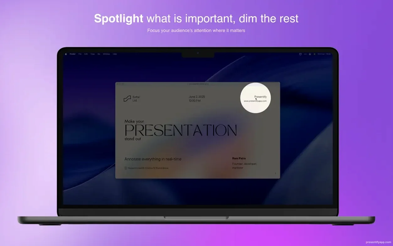 Presentify tools, view 6