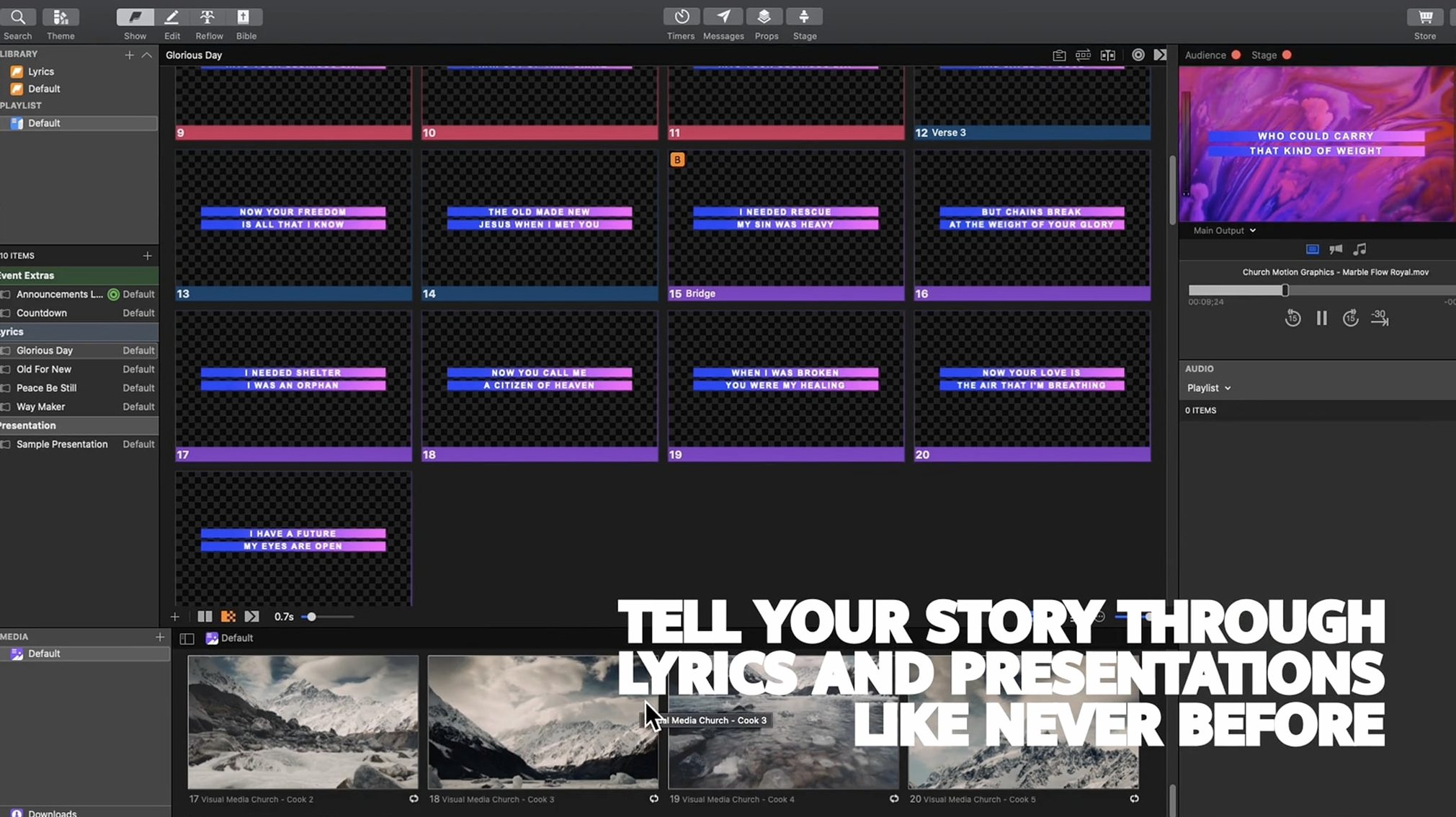 ProPresenter: slide 3 of 4 ProPresenter example 3