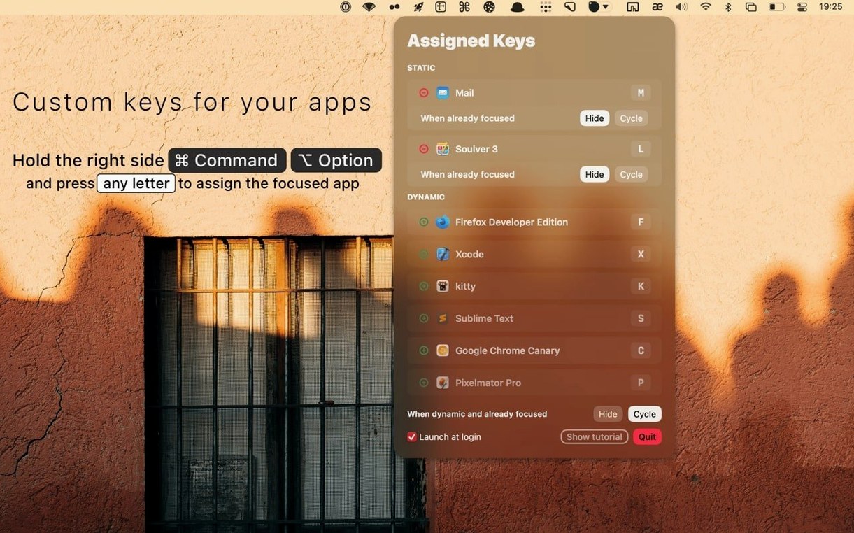 rcmd • App Switcher: slide 1 of 2 rcmd • app switcher mac full version on a Mac