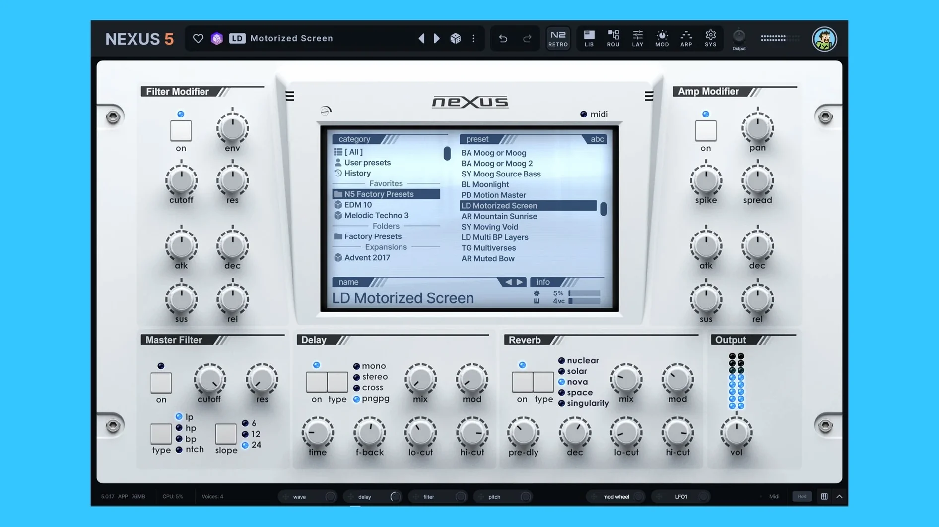 reFX Nexus: slide 1 of 1 refx nexus mac on a Mac