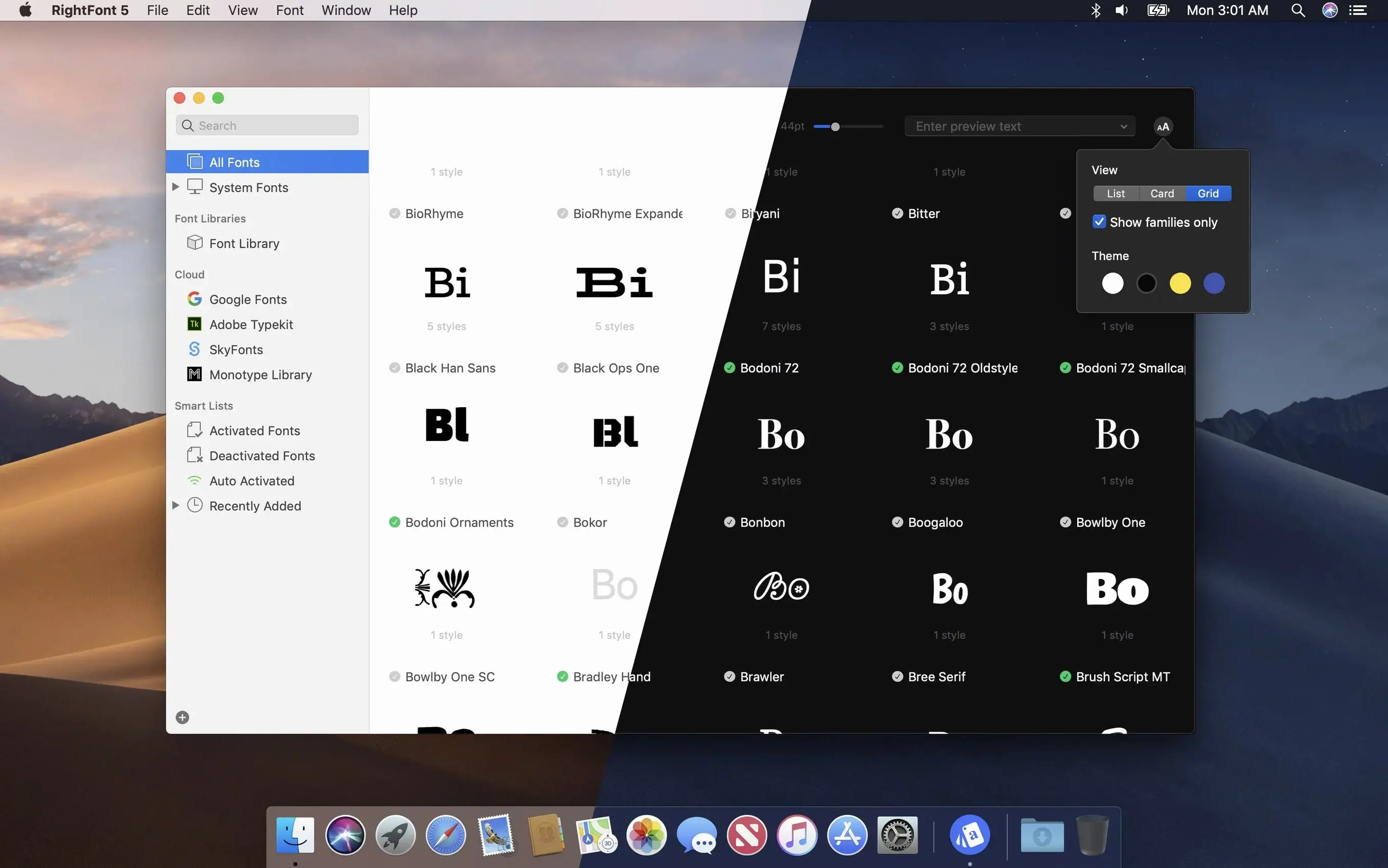 RightFont: slide 1 of 4 rightfont macos on a Mac