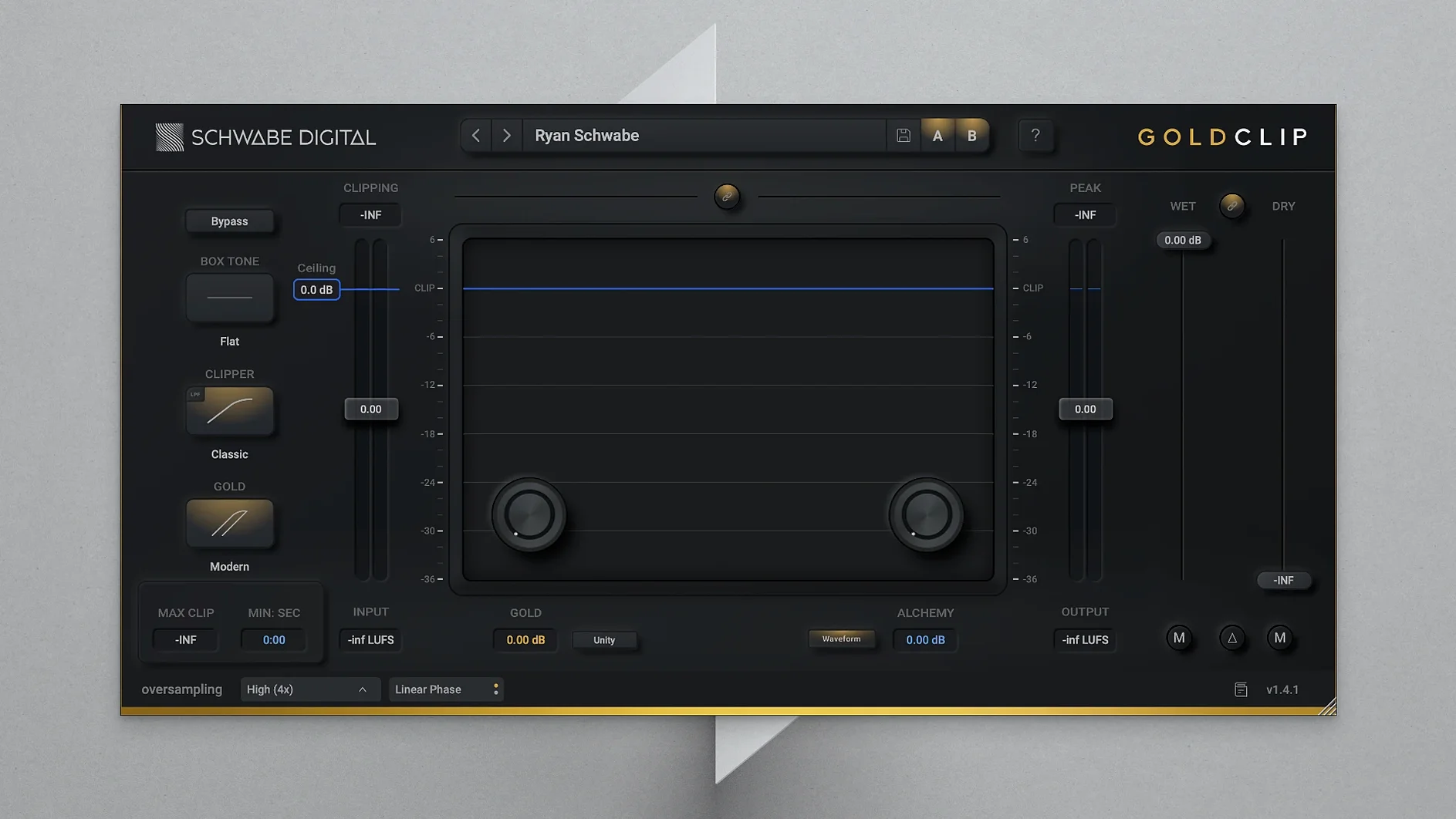 Schwabe Digital Gold Clip: slide 1 of 1 schwabe digital gold clip macos free — main panel