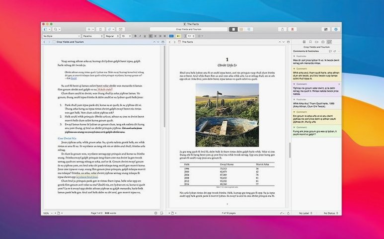 Scrivener — frame 3 Scrivener tools, view 3