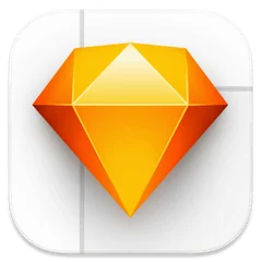 Sketch round icon