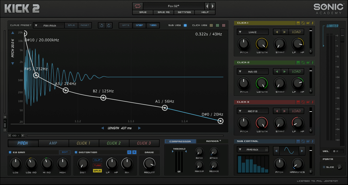 Sonic Academy KICK — frame 1 kick vst mac — main panel