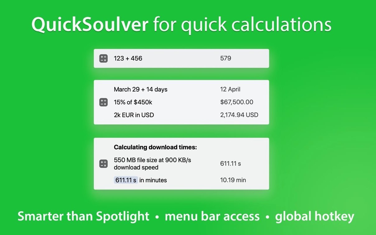 Soulver 3: slide 2 of 4 Soulver 3 example 2