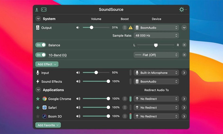 SoundSource example 3