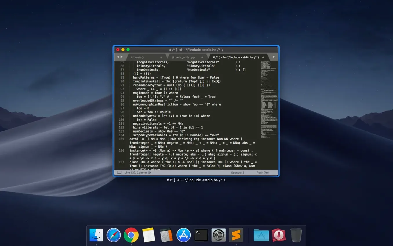 Sublime Text tools, view 4