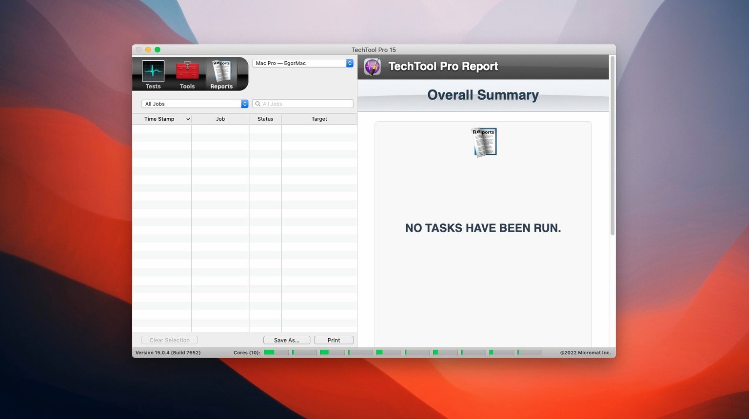 Techtool Pro — frame 3 Techtool Pro tools, view 3