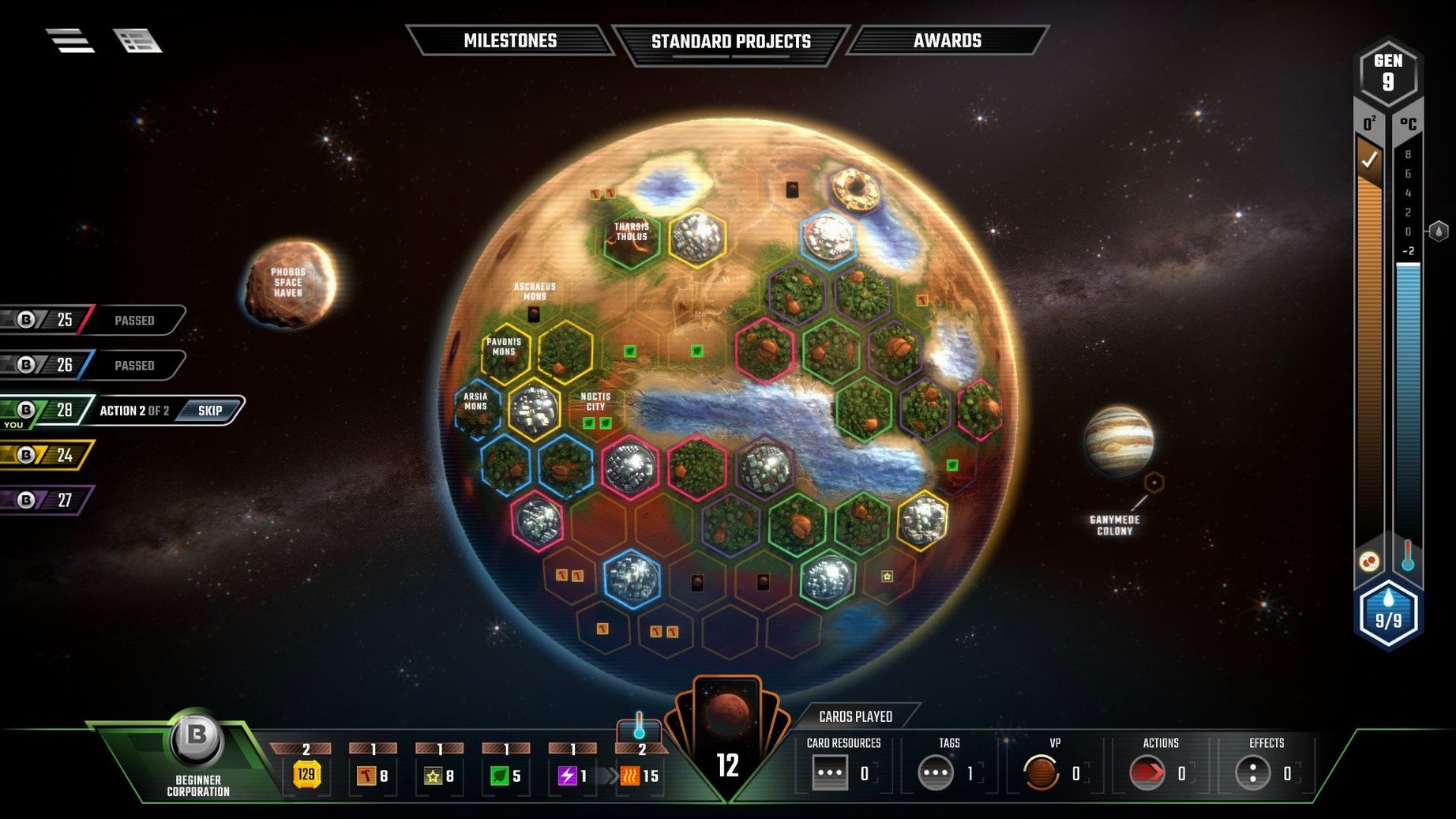 Terraforming Mars — frame 2 Terraforming Mars tools, view 2