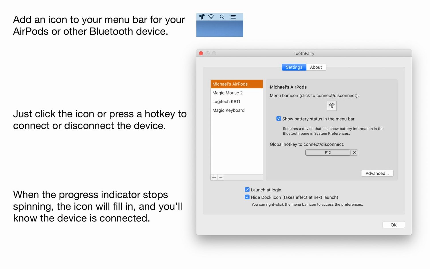 ToothFairy — frame 1 toothfairy macos free — main panel