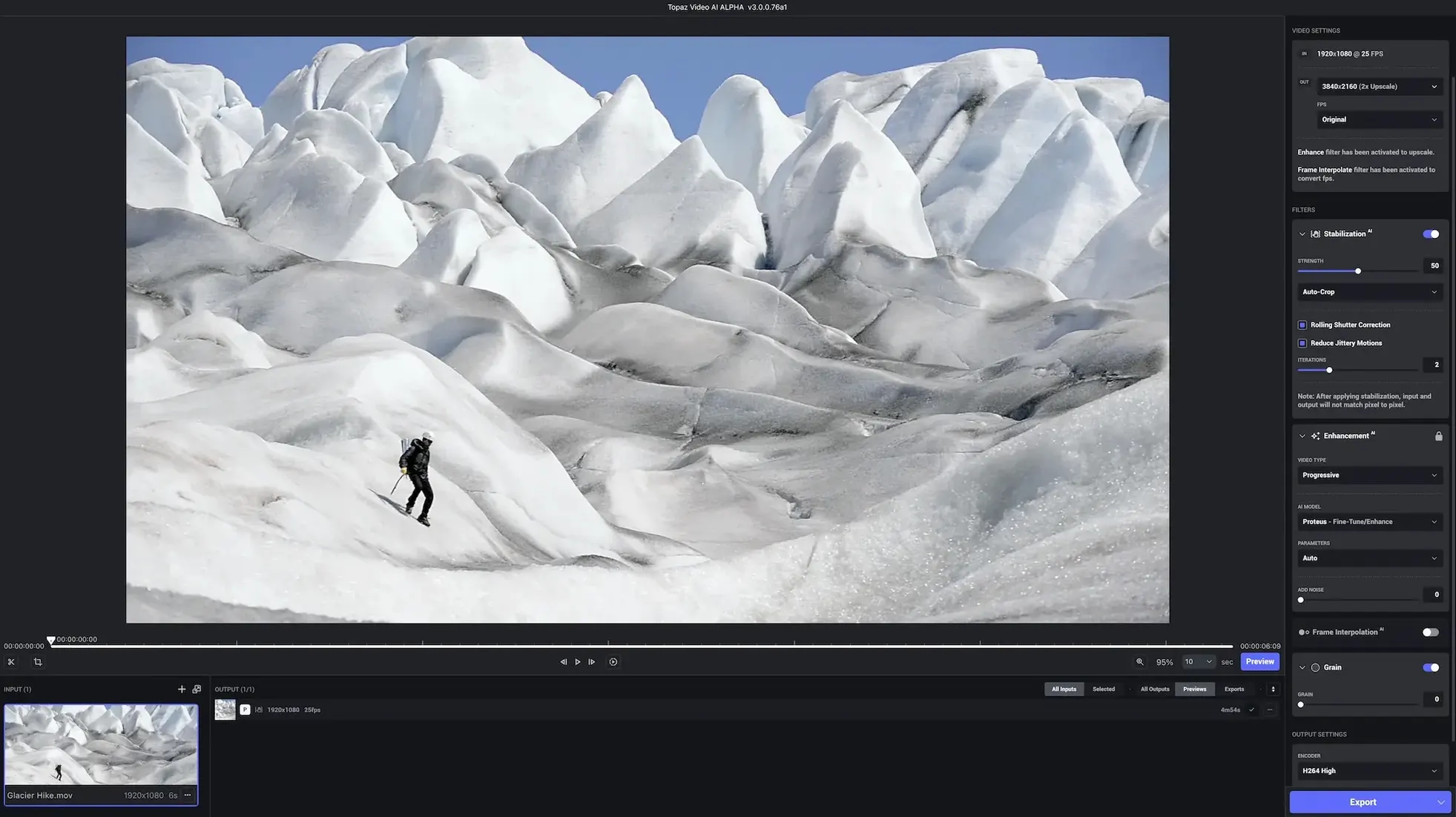 Topaz Video AI — frame 2 Topaz Video AI tools, view 2