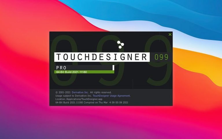 TouchDesigner — frame 1 touchdesigner mac torrent — main panel