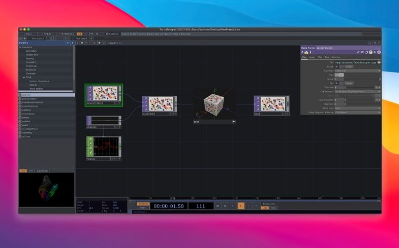 TouchDesigner — frame 2 TouchDesigner tools, view 2