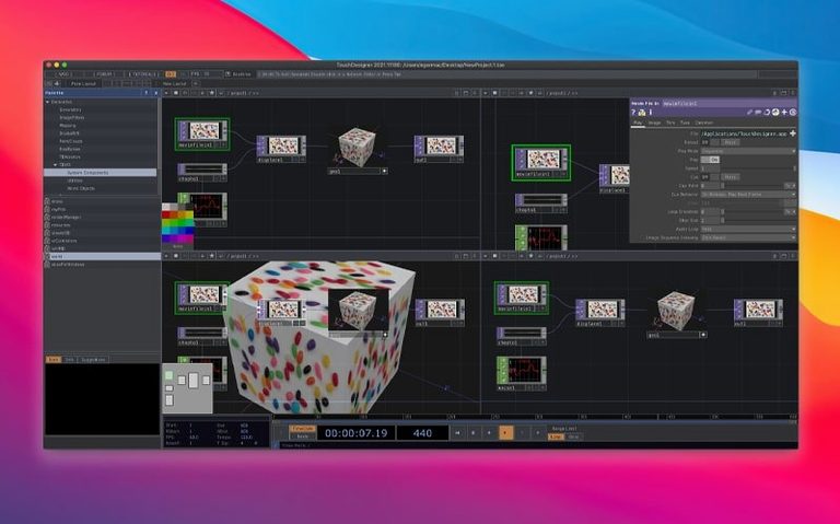 TouchDesigner — frame 3 TouchDesigner tools, view 3