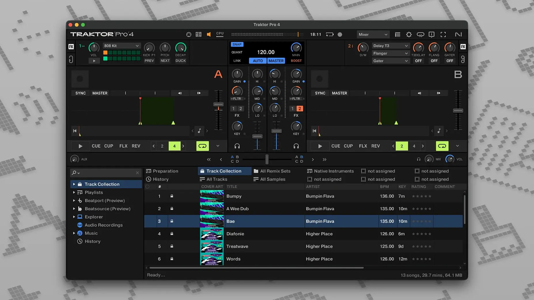 Traktor Pro: slide 1 of 3 traktor torrent — main panel