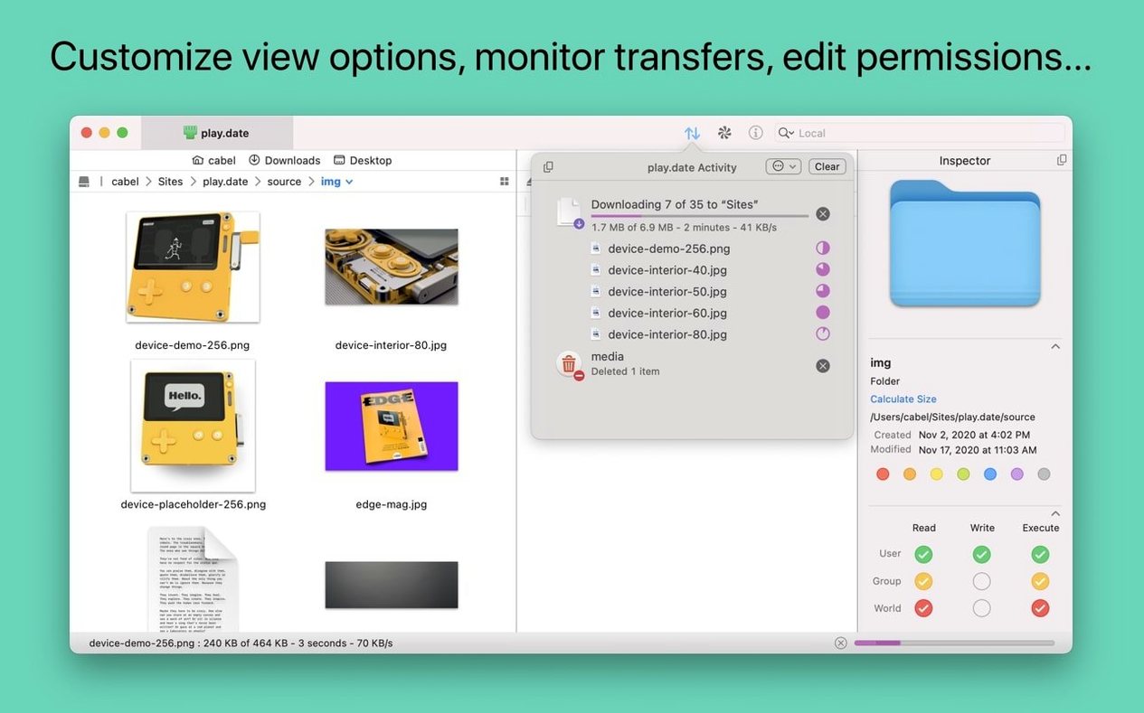 Transmit — frame 2 Transmit tools, view 2