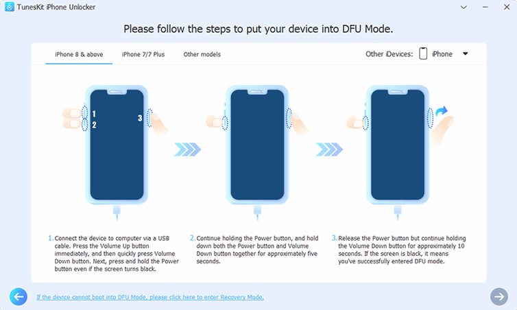 TunesKit iPhone Unlocker — frame 2 TunesKit iPhone Unlocker tools, view 2