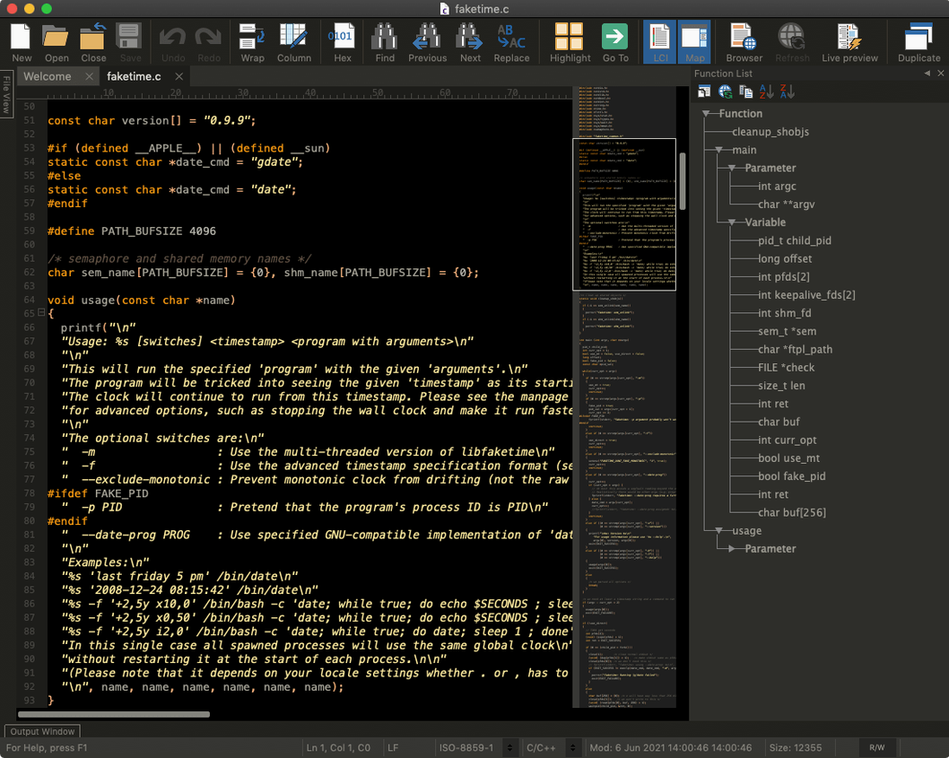 ultraedit mac full version — main panel