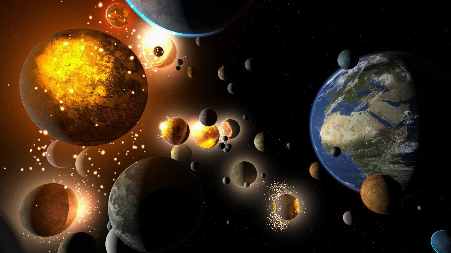 Universe Sandbox — frame 4 Universe Sandbox tools, view 4