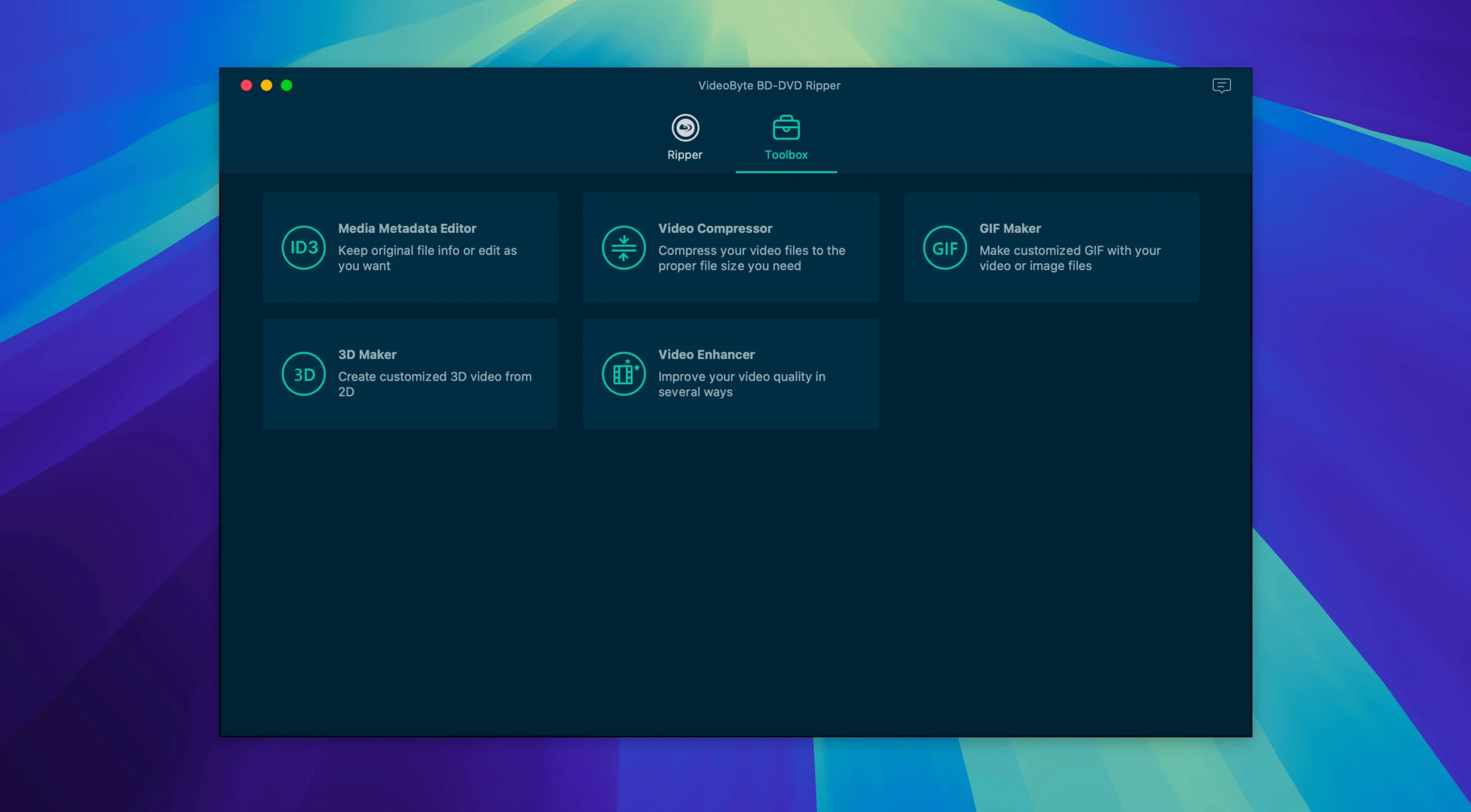 VideoByte BD-DVD Ripper — frame 2 VideoByte BD-DVD Ripper tools, view 2