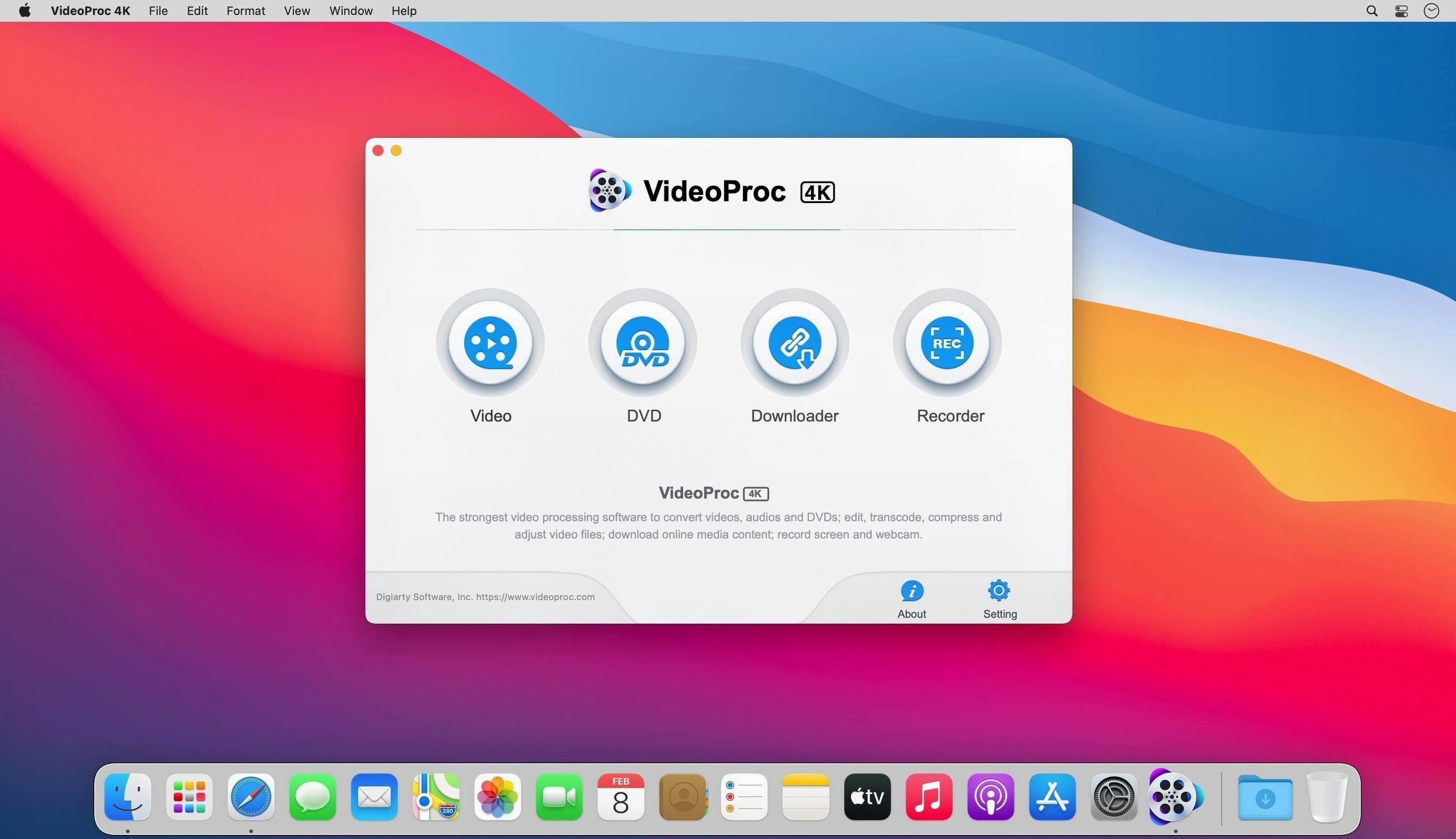 VideoProc Converter — frame 1 videoproc converter mac — main panel